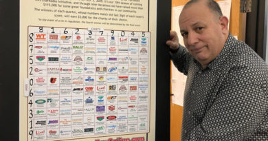 Stan "The Fan" Charles with 100 Block Charity Pool