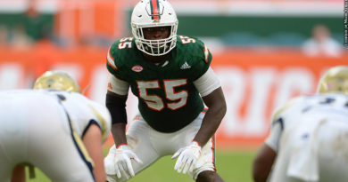NFL Draft 2020: Shaquille Quarterman (Photo Credit: Courtesy of Miami Athletics)