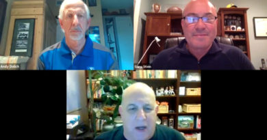 Andy Dolich on Zoom with Stan Charles, Gary Stein