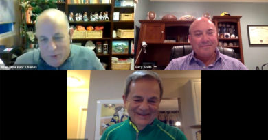 Kevin Byrne on Zoom with Stan Charles, Gary Stein