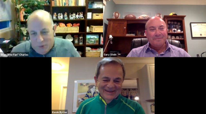 Kevin Byrne on Zoom with Stan Charles, Gary Stein