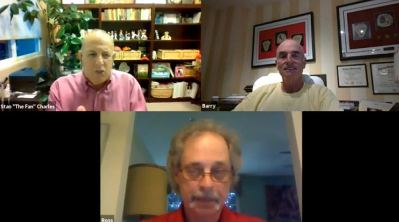 Barry Weinberg with Stan "The Fan" Charles and Ross Grimsley