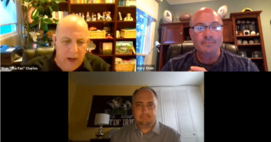 Terry Hasseltine on Zoom with Stan Charles, Gary Stein