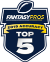 fantasy pros 2019 accuracy top 5 badge