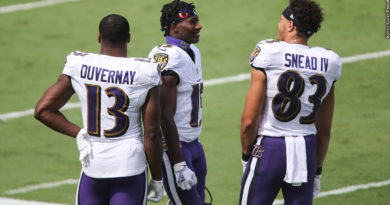 Devin Duvernay, Marquise Brown, Willie Snead