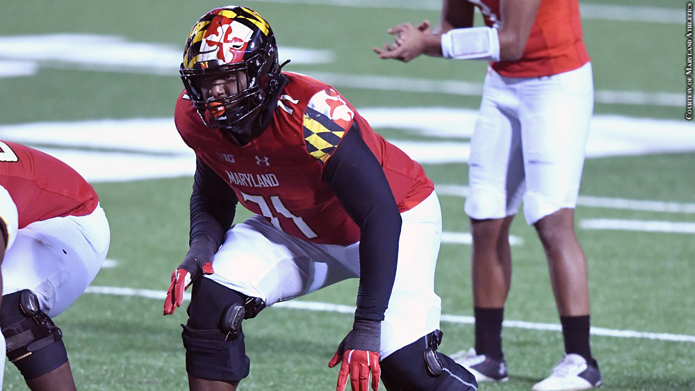 For Maryland LT Jaelyn Duncan, Sky Is The Limit After Late Start In  Football - PressBox