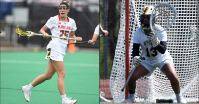 Maryland Lizzie Colson and UMBC Lexi Roberts