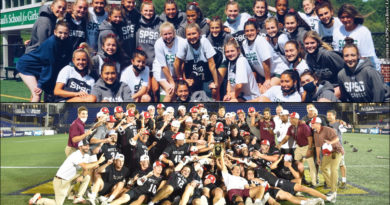 2021 St. Paul's girls' lacrosse and 2021 Boys' Latin lacrosse
