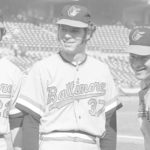 L-R Jim Palmer, Pat Dobson, Dave McNally and Mike Cuellar
