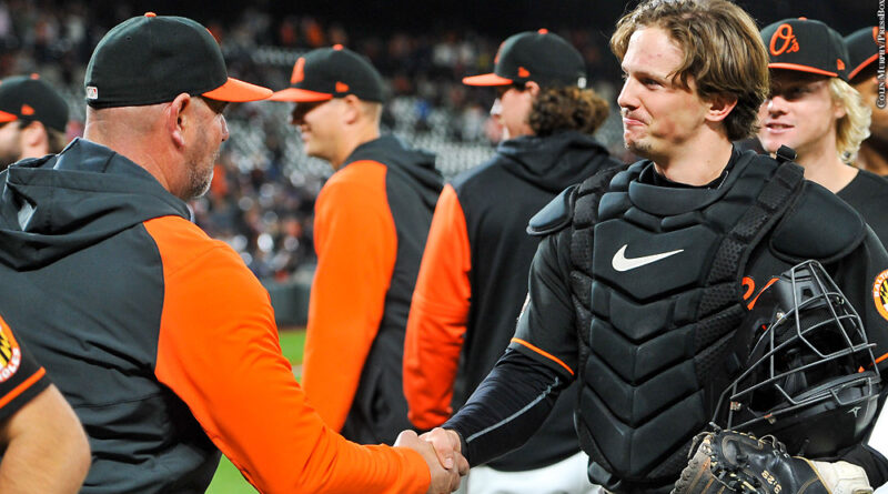 Adley Rutschman and Brandon Hyde