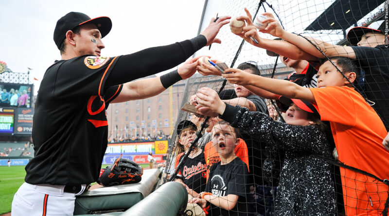 Austin Hays and fans