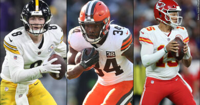 Kenny Pickett, Jerome Ford, Patrick Mahomes