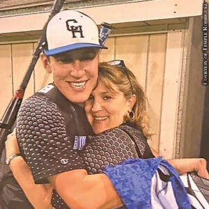 Grayson Rodriguez and his mother Temple