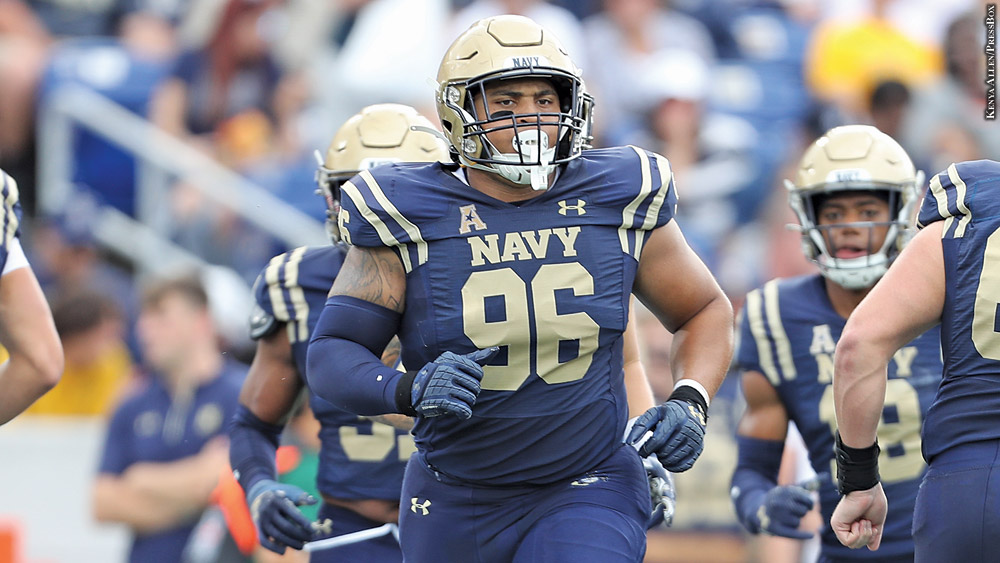 Opportunity Knocks For Navy NT Landon Robinson After Position Switch -  PressBox
