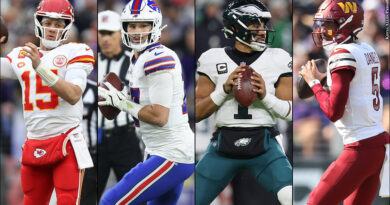 Patrick Mahomes, Josh Allen, Jalen Hurts, Jayden Daniels