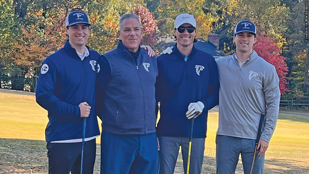 Bob Zichelli with his sons Michael, Tommy and Steven