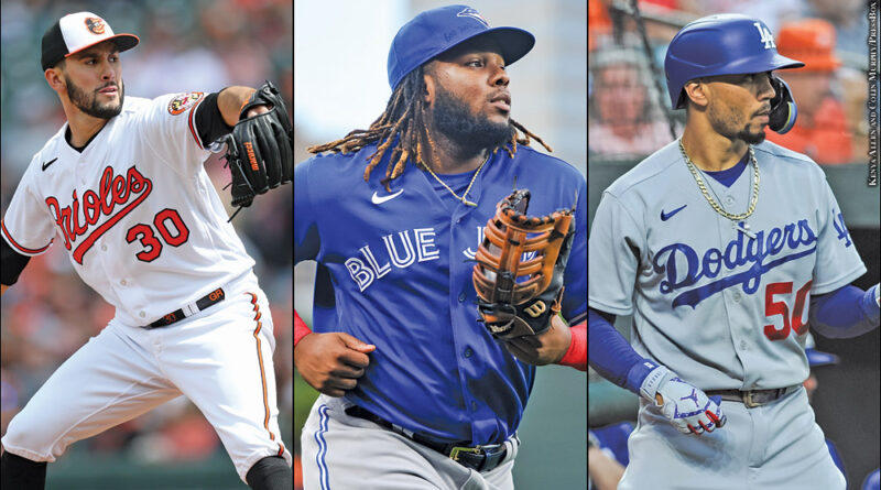 Grayson Rodriguez, Vladimir Guerrero Jr., Mookie Betts