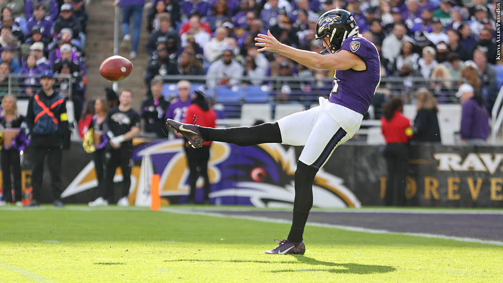 With Free Agency Looming, Ravens Punter Jordan Stout Enjoying Best Year Of Career