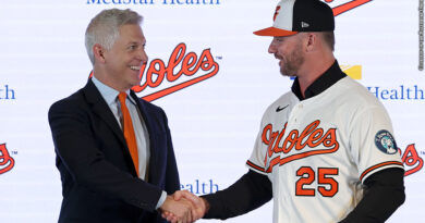 Pete Alonso with Mike Elias