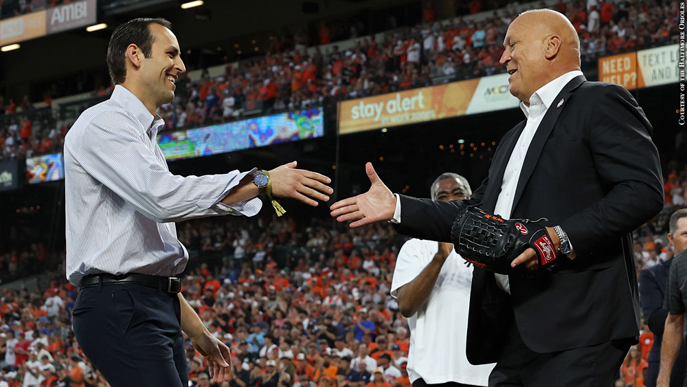 Cal Ripken and son Ryan